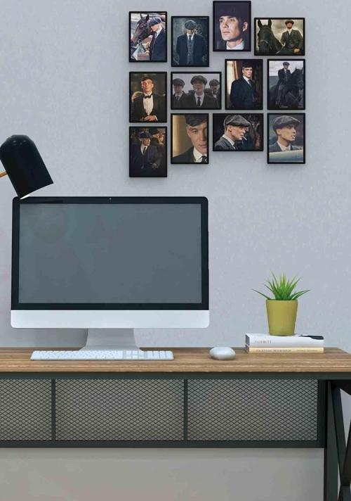 Tom Shelby 12 Parça Mdf (ahşap) Tablo Ofis Boyu 