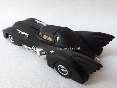 Metal Diecast Araba Batmobil Işıklı Çekbırak Oyuncak Aracı 13,5Cm