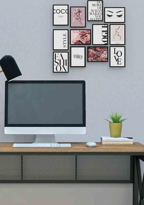 Moda 12 Parça Mdf (ahşap) Tablo Ofis Boyu 