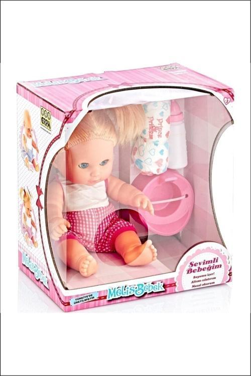 Altını Islatan Türkçe Konuşan Oyuncak Melis Et Bebek Seti 34 Cm