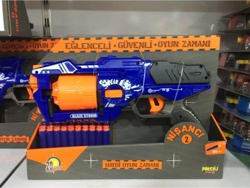 Blaze Storm Oyuncak Tabanca 20 Mermi Sünger Mermi Atan Nişancı 2