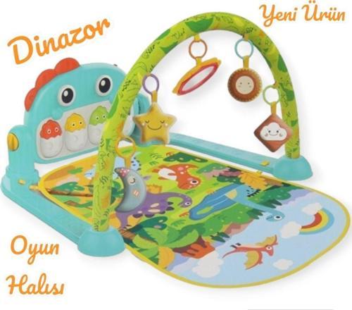 Dinazor Piyanolu Oyun Halısı Sesli Işıklı 5 In 1 Yeni Tasarım