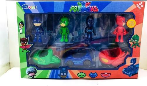 Pj Maskeliler Arabalı 4'Lü Figür Oyuncak Seti