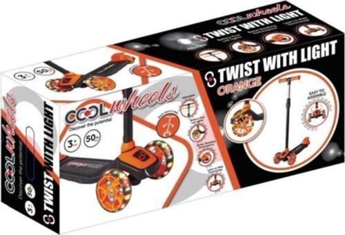 3 Tekerlekli Scooter Led Işıklı Yükseklik Ayarlı Twist Çocuk Scooter 3 Yaş Üzeri Turuncu Renk