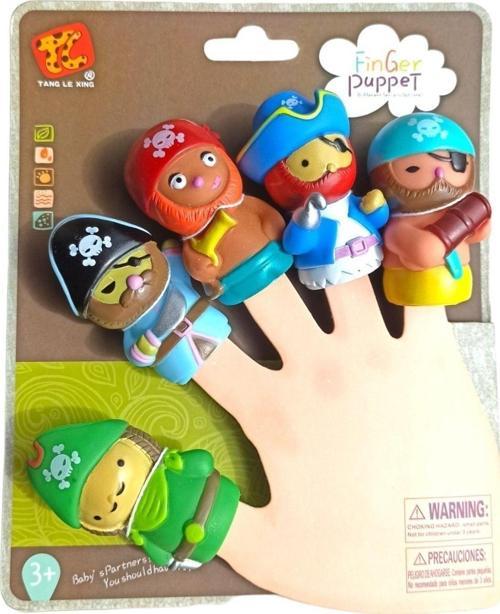 Finger Puppet Korsanlar Parmak Kukla Seti 5 Korsanlı Oyuncak Parmak Kukla
