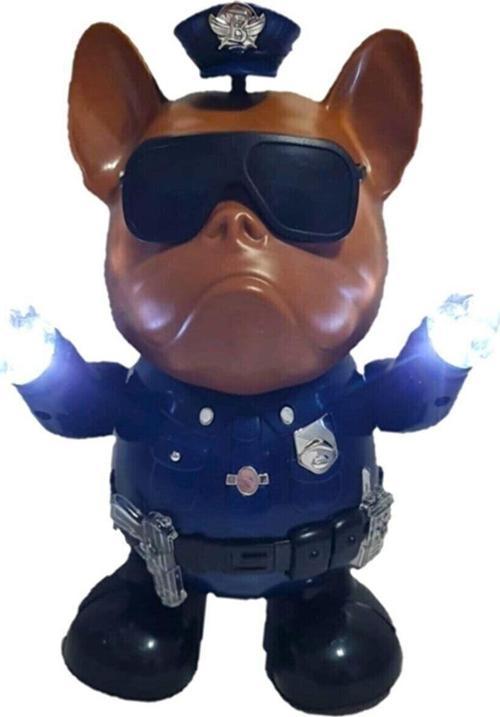 Işıklı Müzikli Çift Fonksiyonlu Dans Eden Polis Köpek