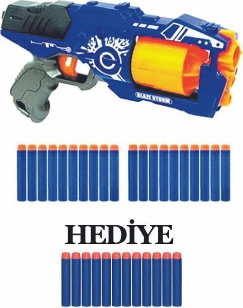 Nişancı 2 Nerf Silah Sünger Mermi Atan Hot Fire Nişancı-2 Oyuncak Tabanca + 20 Adet Hediye Mermi