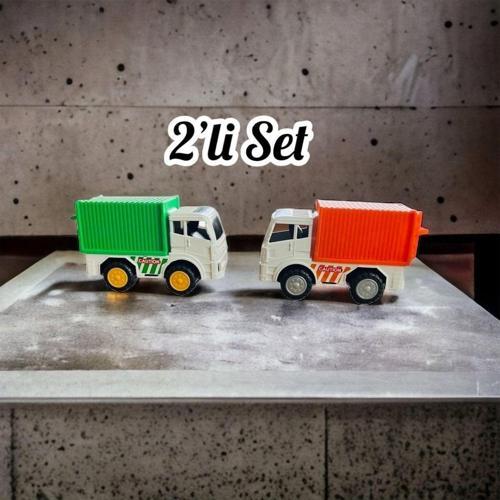 Çöp Kamyonu Sürtmeli 2 Li Set 11 Cm