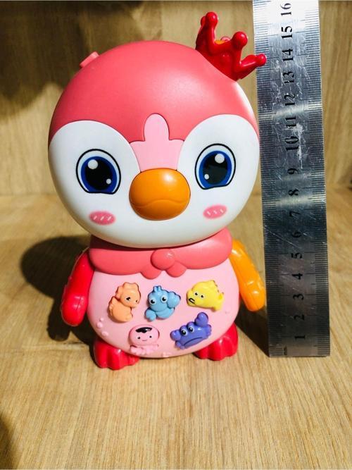 Penguen Funny Penguen Sesli Işıklı Pembe Renk