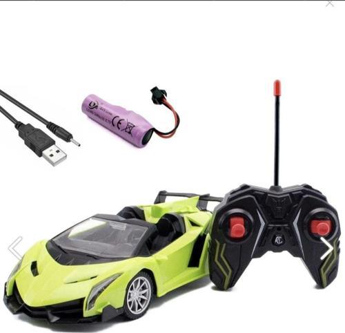 Drift Car Şarjlı Uzaktan Kumandalı Üstü Açık Lamborghini Araba Farı Işıklı
