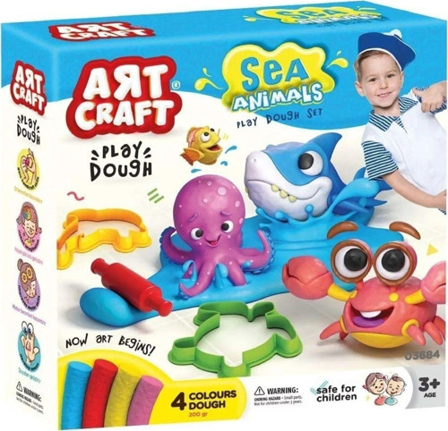 Eğitici Deniz Hayvanları Set Art Craft Deniz Hayvanları Oyun Hamuru Seti 13 Parça
