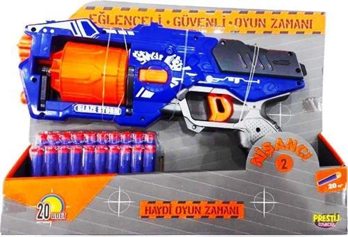 Sünger Mermi Atan Nerf Nişancı 2 Oyuncak Tabanca 20 Mermi