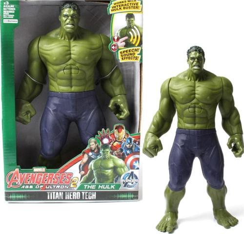 Hulk Pilli Sesli Işıklı Dev Figür 30Cm