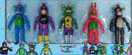 Freddy Five Nights At Freddy'S 5Li Büyük Boy Işıklı Karakter Oyuncaklar Seti