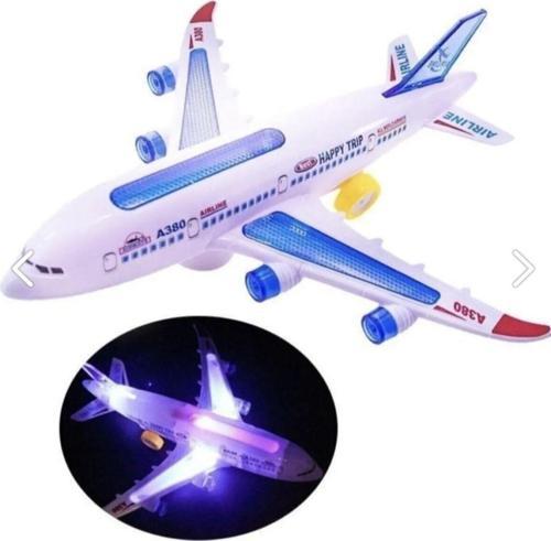Hareketli Pilli Işıklı Çarp Dön Aırbus Uçak
