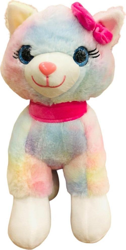 30 Cm Pembe Tokalı Kedi J1