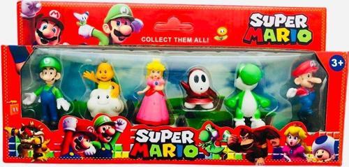 Süper Mario 6 Lı Set Oyuncak Super Mario Oyuncak Figür Seti