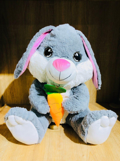 Tavşan Oturan Sevimli Tavşan Peluş Oyuncak 80 Cm