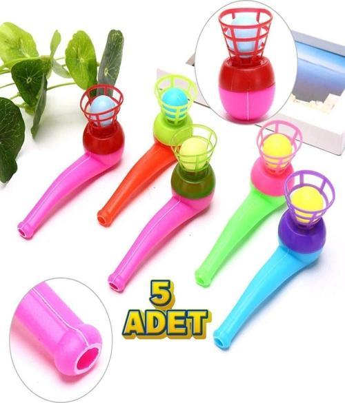 Top Üfleme 5 Adet Saksafon Top Üfleme Oyunu Karne Hediyesi Eğitici Oyuncak