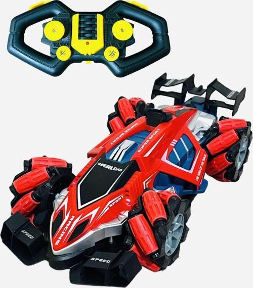 Uzaktan Kumandalı Full Fonksiyon Şarjlı Işıklı Buhar Atan 1:12 Akrobat Araba