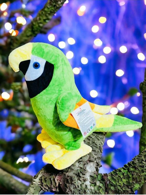 Oturan Sevimli Papağan Dev Boy Peluş Oyuncak 37 Cm