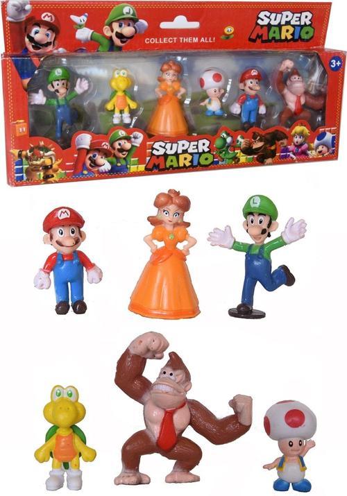 Süper 6 Lı Oyuncak Karakter Seti + Hediye Cüzdan