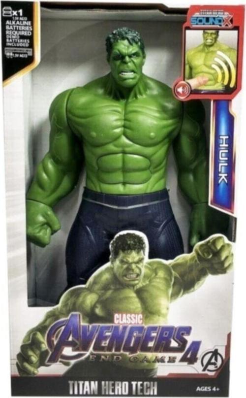 Süper Kahraman Hulk Sesli Et Dolgu 30 Cm