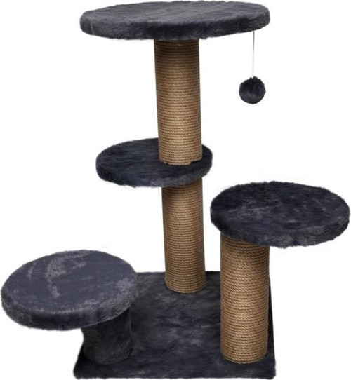 62x62x71 cm Kedi Oyun ve Tırmalama Platformu Gri