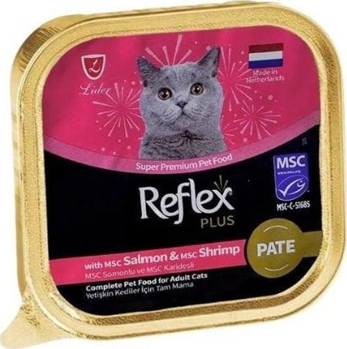 Pate Somonlu ve Karidesli Yetişkin Konserve Kedi Maması 85 Gr