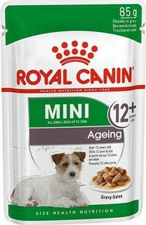 Mini Ageing 12+ Pouch Yaşlı Köpek Konservesi 12 Adet 85 Gr