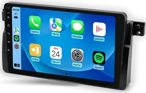 MTC 332 Serisi Bmw E46 1998-2006 Model Uyumlu 4GB Ram 32GB Hafıza Carplay Android Auto Destekli Multimedya Navigasyonlu Teyp