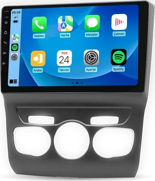 MTC 332 Serisi Citroen C4 2012-2017 Model Uyumlu 4GB Ram 32GB Hafıza Carplay Android Auto Destekli Multimedya Navigasyonlu Teyp