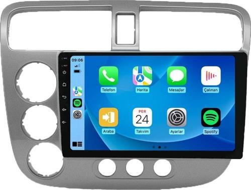 MTC 332 Serisi Honda Civic vtech 2001-2006 Model Uyumlu 4GB Ram 32GB Hafıza Android Multimedya Navigasyonlu Teyp