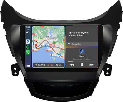 -MTC 632Modeli Hyundai Elantra 2011 2013 6-64GB Android Multimedya Teyp