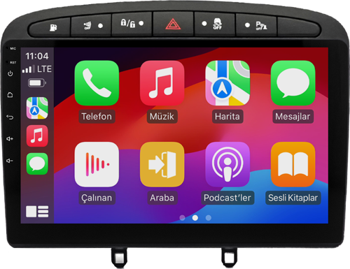 -MTC 632Modeli Peugeout 308 2007 2014 6-64GB Android Multimedya Teyp