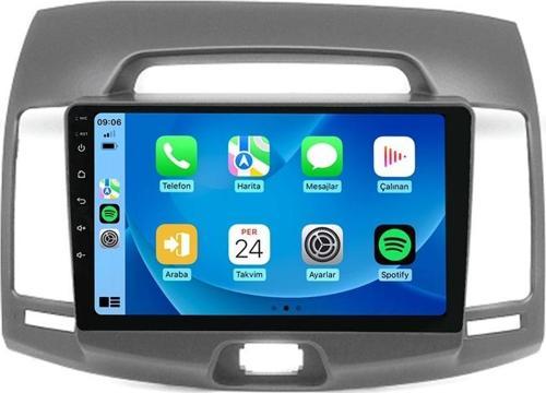 MTC-332 Serisi Hyundai Elantra 2006-2010 Model Uyumlu 4GB Ram 32GB Hafıza Carplay Android Auto Destekli Multimedya Navigasyonlu Teyp