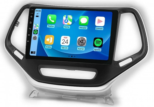 MTC-332 Serisi Jeep Cherokee 2014-2017 Model Uyumlu 4GB Ram 32GB Hafıza Carplay Android Auto Destekli Multimedya Navigasyonlu Teyp