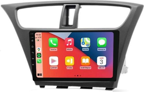 MTC-432 Serisi Honda Civic HB 2012-2014 Model Uyumlu 4GB Ram 64GB Hafıza Carplay Android Auto Destekli Multimedya Navigasyonlu Teyp
