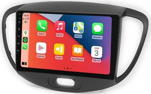 MTC-432 Serisi Hyundai İ10 2008-2011 Model Uyumlu 4GB Ram 64GB Hafıza Carplay Android Auto Destekli Multimedya Navigasyonlu Teyp