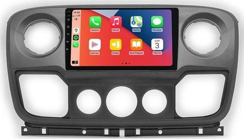 MTC-432 Serisi Renault Master 2011-2019 Model Uyumlu 4GB Ram 64GB Hafıza Carplay Android Auto Destekli Multimedya Navigasyonlu Teyp