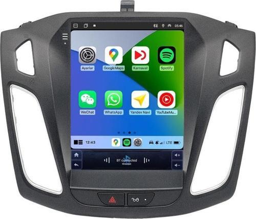 MTC-980 TS Ford Focus 3 4 Tesla Ekran 2011-2018 Model Uyumlu 4GB RAM 32GB HAFIZA Carplay Android Auto Destekli Multimedya Android Navigasyonlu Teyp