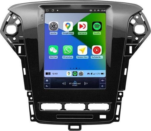 MTC-980 TS Ford Mondeo Tesla Ekran 2010-2014 Model Uyumlu 4GB RAM 32GB HAFIZA Carplay Android Auto Destekli Multimedya Android Navigasyonlu Teyp
