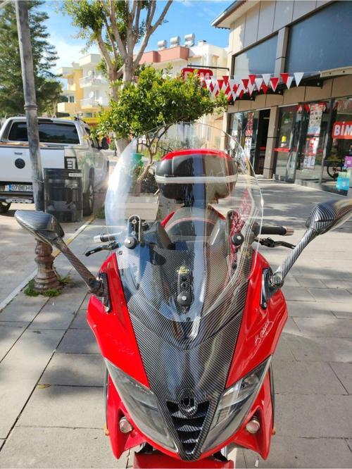 Gilera Nexus 500 Siperlik Ön Cam 2004 2008 Model 58cm Şeffaf Renkli 4mm