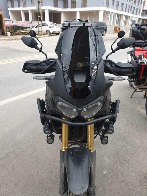 Honda Afrika Twin CRF 1000 Siperlik Ön Cam 2016 2020 Model 55cm Siyah Renkli 4mm UZUN CAM