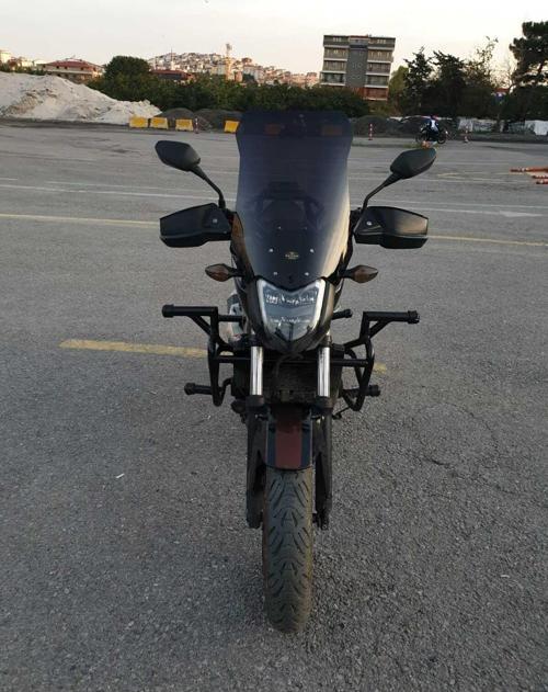 Honda Nc 700 750 S Siperlik Ön Cam 2012 2020 Model 50cm Siyah Renkli 4mm ORTA BOYLU CAM