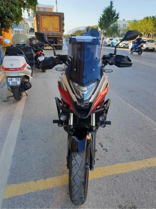 Honda Nc 700 750 X Siperlik Ön Cam 2021 2024 Model 50cm Açıkfüme Renkli 4mm ORTA BOYLU CAM