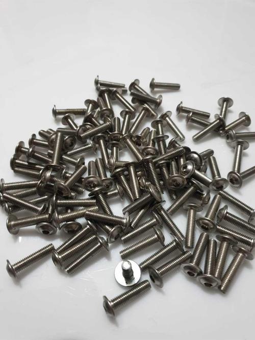 Motosiklet Camı Vida seti 5×2.5cm (50 Adet) Krom Renkli