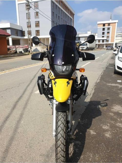 Bmw F650 GS Siperlik Ön Cam ( 3 Delikli ) 1999 2003 Model 58cm siyah Renkli 4mm