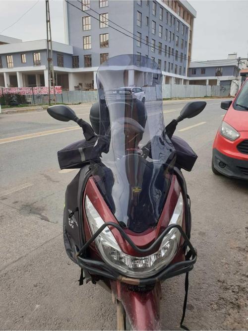 Honda Pcx Siperlik Ön Cam 2014 2017 Model 83cm Açıkfüme Renkli 4mm UZUN CAM