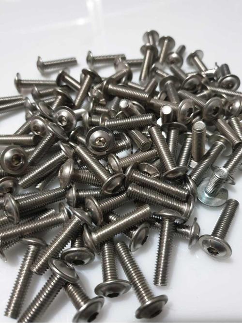Motosiklet Camı Vida seti 6×2.5cm (2 Adet) Krom Renkli